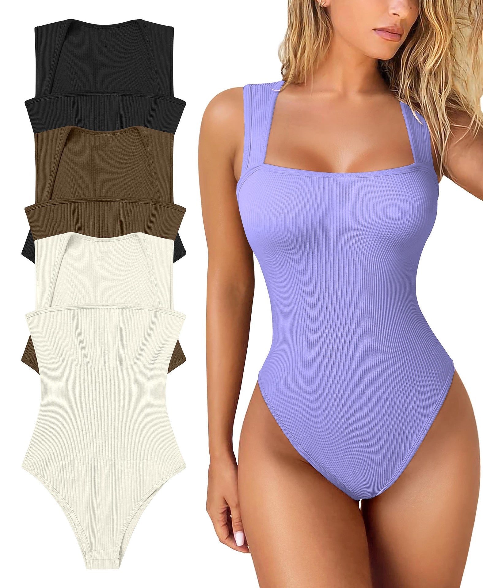🔥Last Day Promotion 49% OFF - Sleeveless Tummy Control Tank Tops Bodysuits🎉-17