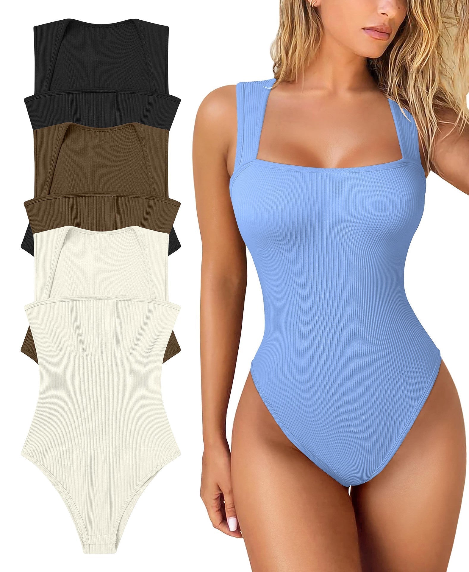 🔥Last Day Promotion 49% OFF - Sleeveless Tummy Control Tank Tops Bodysuits🎉-18
