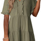 💃2026 Summer Hot Sale 49% OFF🌈Women's V Neck Ruffle Casual A-Line Flowy Swing Shift Dress