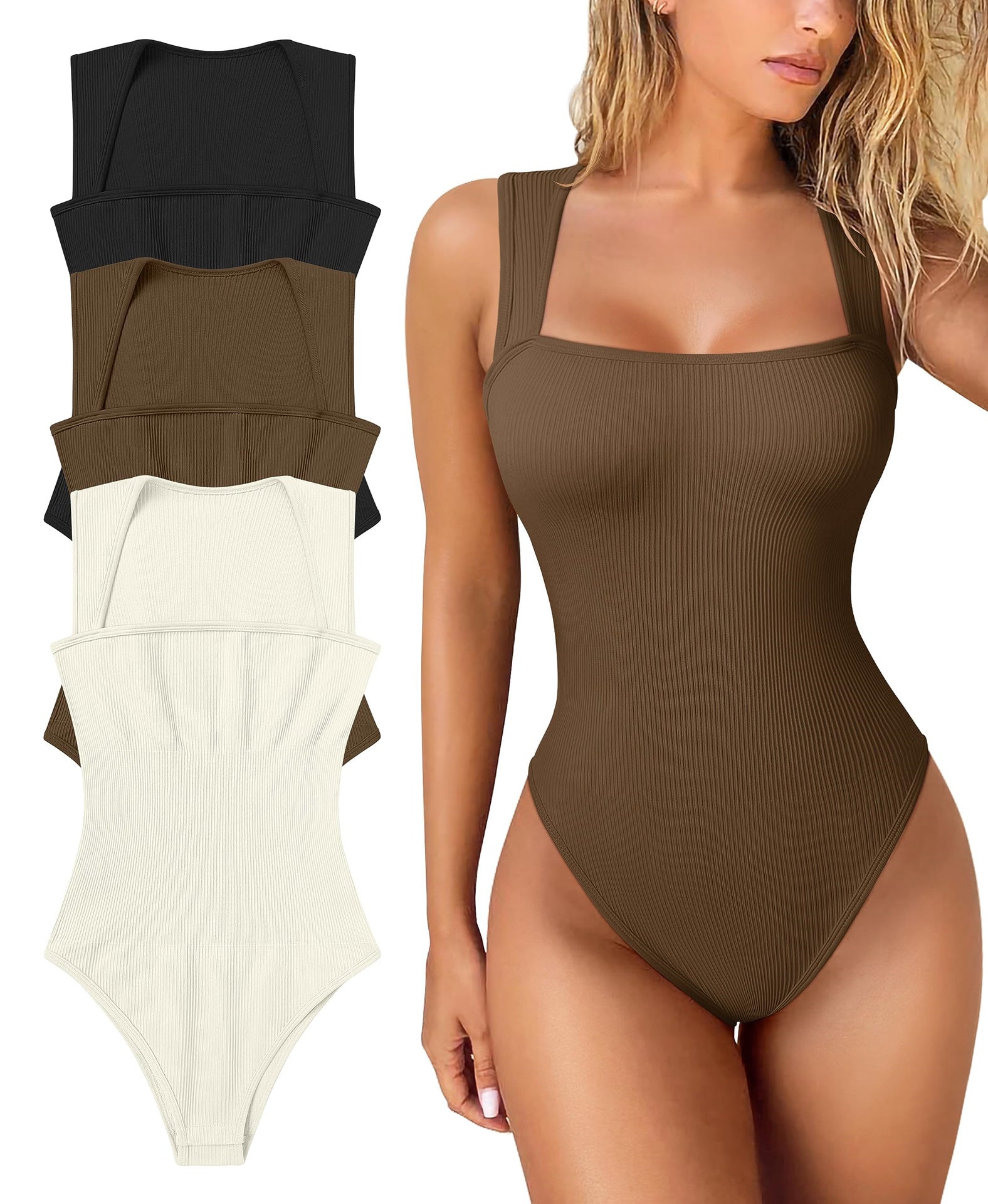 🔥Last Day Promotion 49% OFF - Sleeveless Tummy Control Tank Tops Bodysuits🎉-21