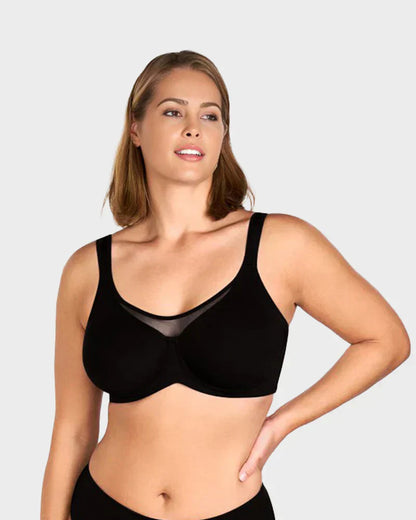 ⏳LAST WEEK SALE -ONLY £7.99!!🖤💐Women's Elegant Sheer Full Coverage Plus Size Bra