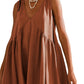 🔥SUMMER SALE 49% OFF💃2024 Women's Summer V-Neck Sleeveless Mini Dress (With Pockets)-5
