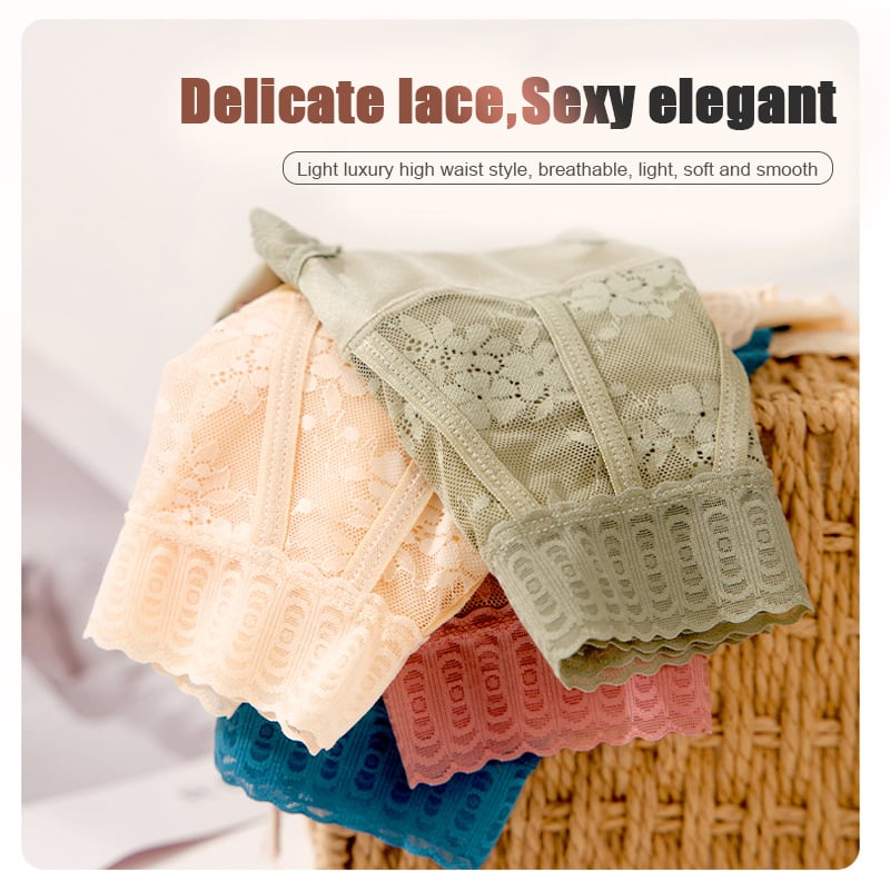 🌷Pay 1 Get 3pcs🌷Sexy Tummy Control Hip Lifting Seamless Ice Silk Panties-7