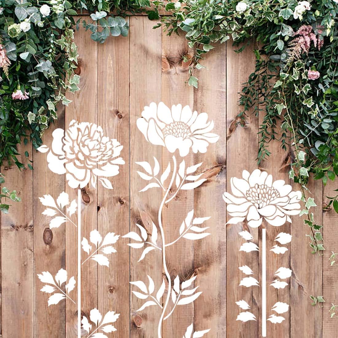 🔥Summer Hot Sale Promotion-49% OFF🌻Garden Fence Large Flower Stencils🖌️DIY decoration-3