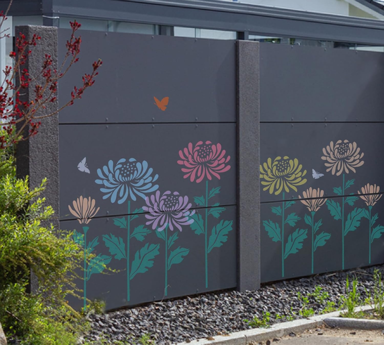 🔥Summer Hot Sale Promotion-49% OFF🌻Garden Fence Large Flower Stencils🖌️DIY decoration-4