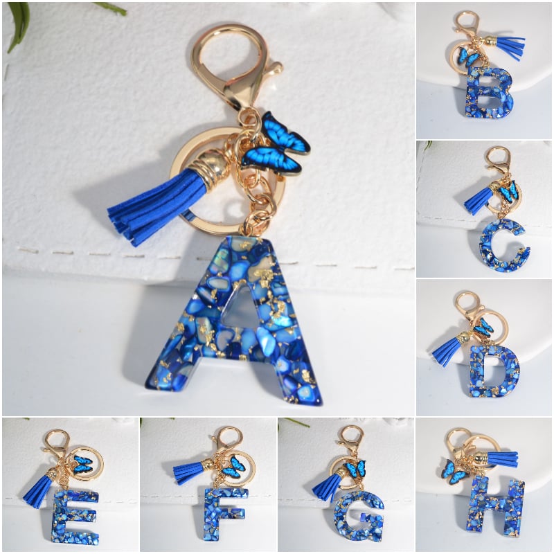 ⏰BUY 1 GET 1 FREE ONLY TODAY🌼Initial Letter Keychains🦋-30