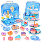 🎁HOT SALE 49% OFF🎁Unicorn Castle Pretend Tin Teapot and dessert rack set-13