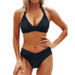 Only £11.99 Last Day Promotion!🎁🔥Flattering Two-Piece Bikini Set – Push-Up Halter & V-Cut Bottom