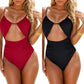 👙Last Day Special Price £10.99!!💥🔥Womens One Piece Swimsuit Tummy Control Swimwear