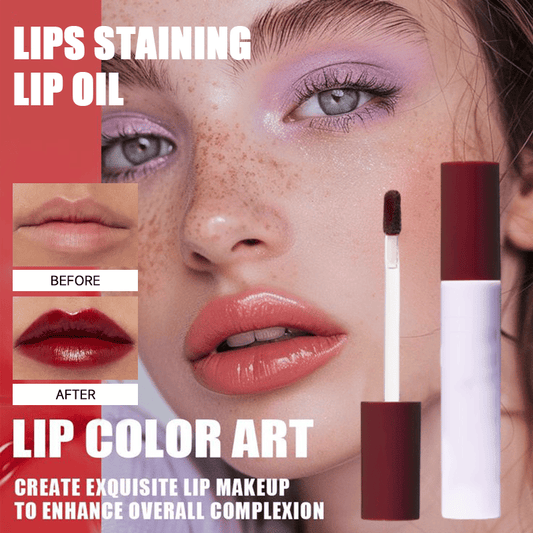 🎁LAST DAY SALE 49% OFF🔥-✨Lips Staining Lip Oil (Non-Sticky | Non-Smudge | 24H Long-Lasting👄)