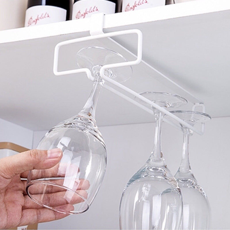 🔥Hot Sale 49% OFF🔥Under Cabinet Single Row Wine Glass Holder-9