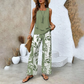 🔥Hot Sale 60% OFF🌺Women's Trendy Print 2 Piece Outfits Sleeveless Top & Pants