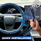 🔥2025 New Carbon Fiber Silicone Anti-Slip Car Steering Wheel Cover Universal Fit