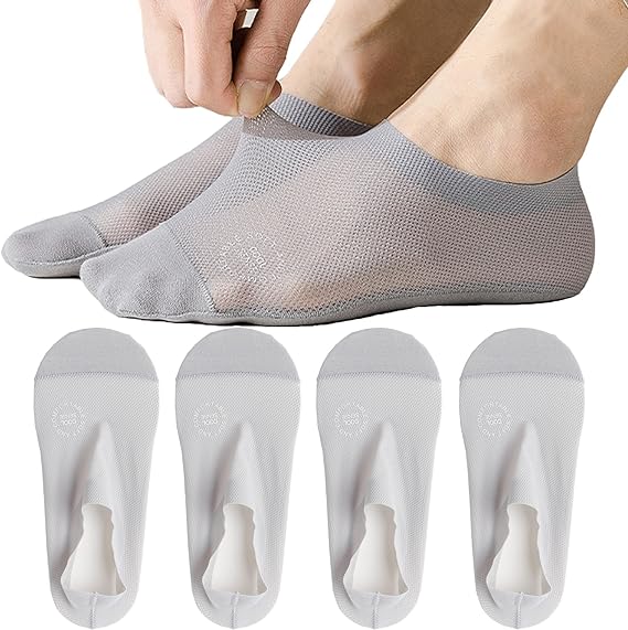 🔥Ultra Thin Liner Socks Non Slip Nylon No Show Socks-4