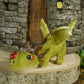 🔥🔥2025 Mother's Day Gift 50% Off--Miniature Green Dragon Reading on Giant Book Figurine