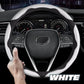 🔥2025 New Carbon Fiber Silicone Anti-Slip Car Steering Wheel Cover Universal Fit