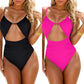 👙Last Day Special Price £10.99!!💥🔥Womens One Piece Swimsuit Tummy Control Swimwear