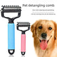 🐾 Last Day-BUY 1 GET 1 FREE🏆✂️Dog Grooming Comb UK – Stainless Steel Double-Sided Brush, Universal Detangling & Shedding Tool for Daily Pet Coat Care