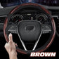 🔥2025 New Carbon Fiber Silicone Anti-Slip Car Steering Wheel Cover Universal Fit