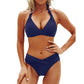 Only £11.99 Last Day Promotion!🎁🔥Flattering Two-Piece Bikini Set – Push-Up Halter & V-Cut Bottom
