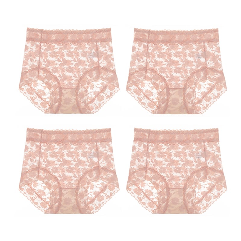 🌷✨️Pay 1 Get 2 Packs Free🌷✨️Sexy Seamless Thin Lace Silk Care Panties-10