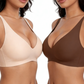 💗LAST DAY SALE 50% OFF⚡50K+ SOLD!!💕 Jelly Wireless Womens Comfortable Wireless Bras Push Up Bralettes Seamless Tshirts Bras Deep V Everyday Bras