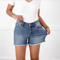 💖Limited Time Sale 50% Off🩳High Rise Frayed Hem Cut Off Jean Shorts