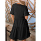 💃2026 Summer Hot Sale 49% OFF🌈Women's V Neck Ruffle Casual A-Line Flowy Swing Shift Dress