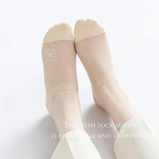 🔥Ultra Thin Liner Socks Non Slip Nylon No Show Socks-1