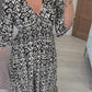 🔥LAST DAY 49% OFF💃Bohemian Casual Print V-Neck Waist Wrap Long Dress-4