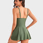 👙Summer Hot Sale 50% OFF💃Women's One Piece Tummy Control Tie Knot Swimsuit