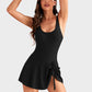 👙Summer Hot Sale 50% OFF💃Women's One Piece Tummy Control Tie Knot Swimsuit