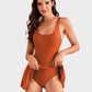 👙Summer Hot Sale 50% OFF💃Women's One Piece Tummy Control Tie Knot Swimsuit