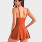 👙Summer Hot Sale 50% OFF💃Women's One Piece Tummy Control Tie Knot Swimsuit