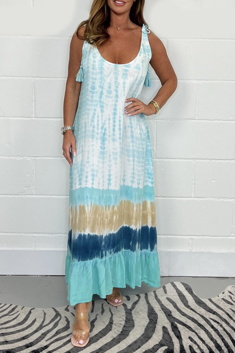 🔥Summer Sale 49% OFF💝Tye Dye Maxi Dress-1
