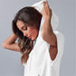 2024 Oversized Casual Half Zip Short Sleeve Pullover Tops with Pockets-8