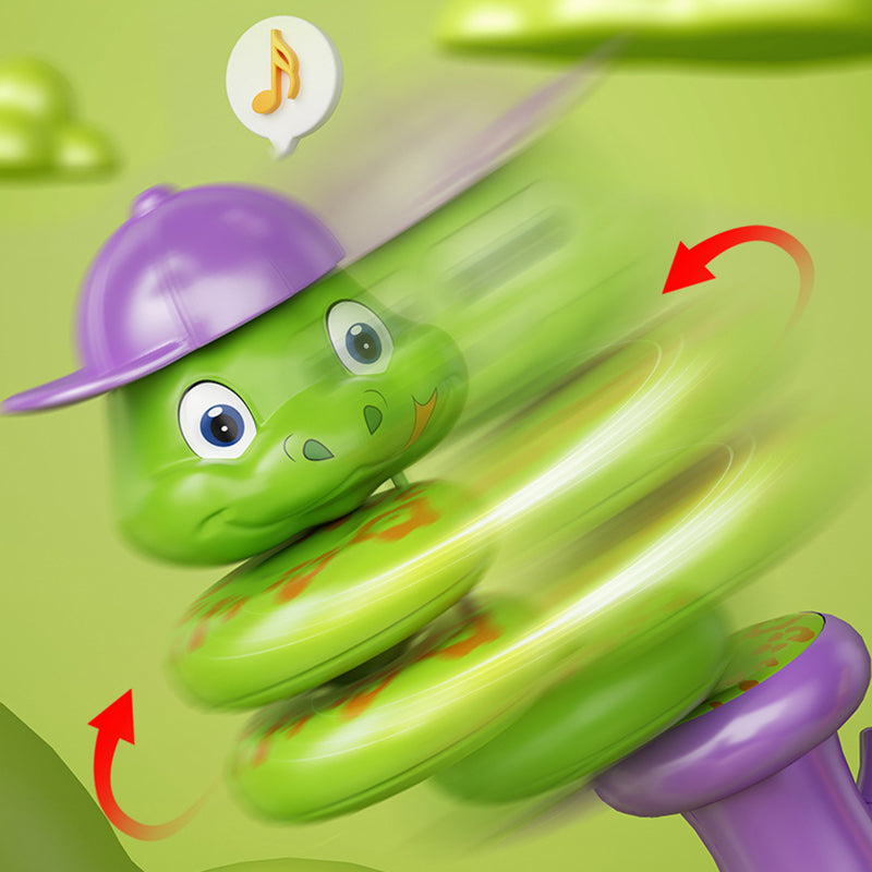 Cartoon Animal Shape Snake Twisting Hand Held Whistle Toy-3