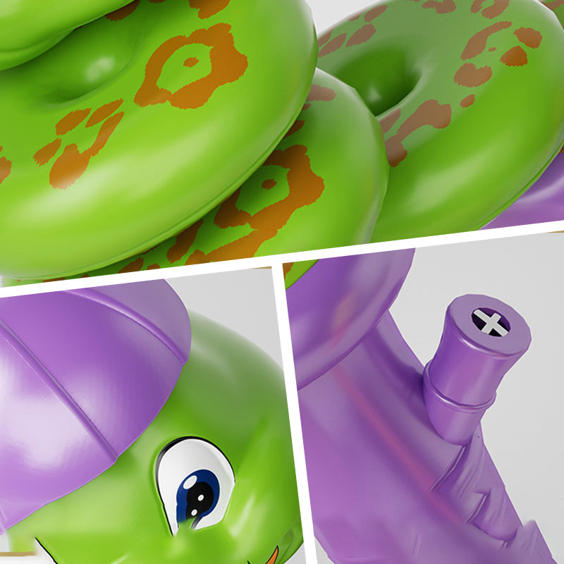 Cartoon Animal Shape Snake Twisting Hand Held Whistle Toy-6