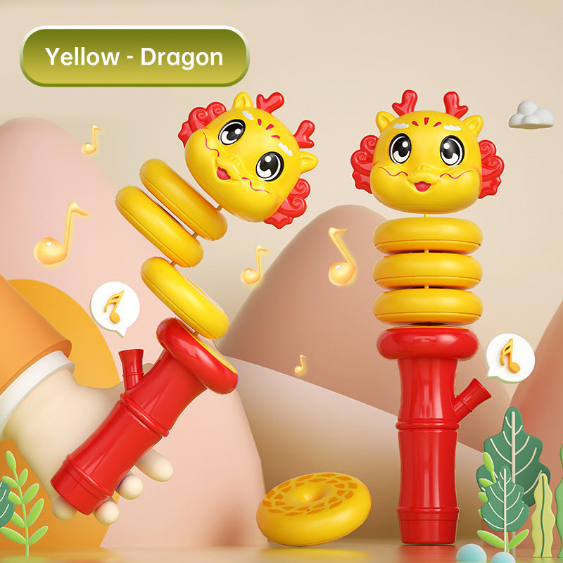 Cartoon Animal Shape Snake Twisting Hand Held Whistle Toy-8