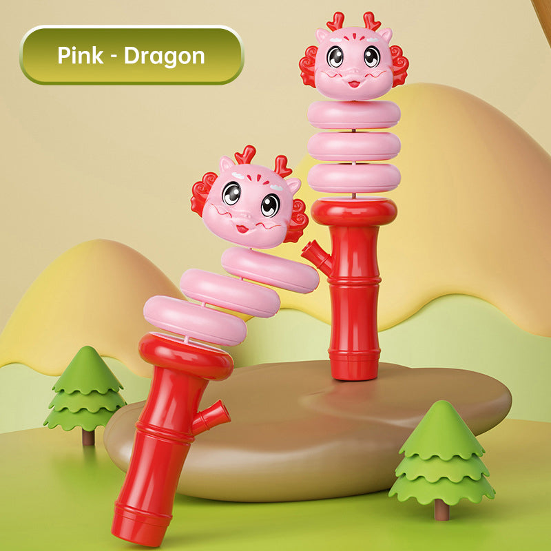 Cartoon Animal Shape Snake Twisting Hand Held Whistle Toy-10