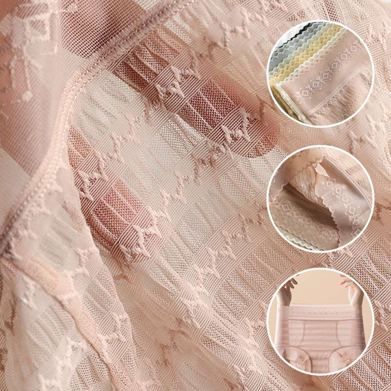 Women's Large Size High Waist Lace Panties-3