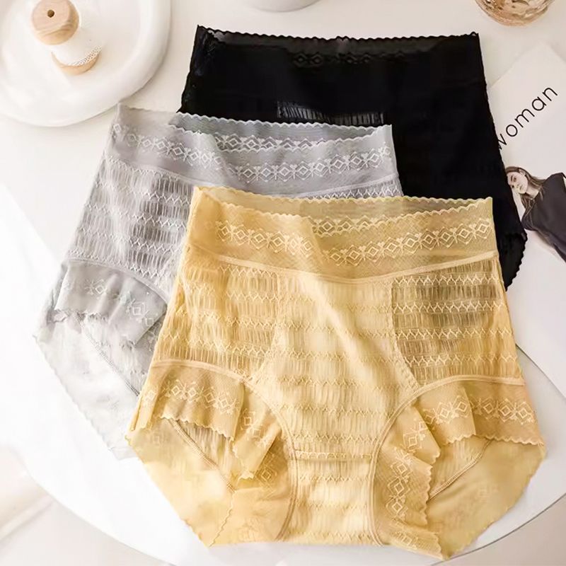 Women's Large Size High Waist Lace Panties-6