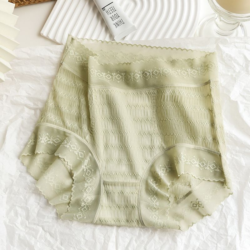 Women's Large Size High Waist Lace Panties-9
