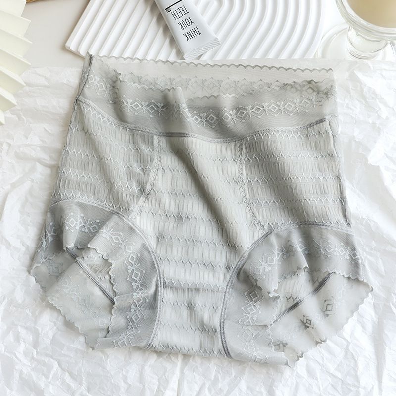 Women's Large Size High Waist Lace Panties-8