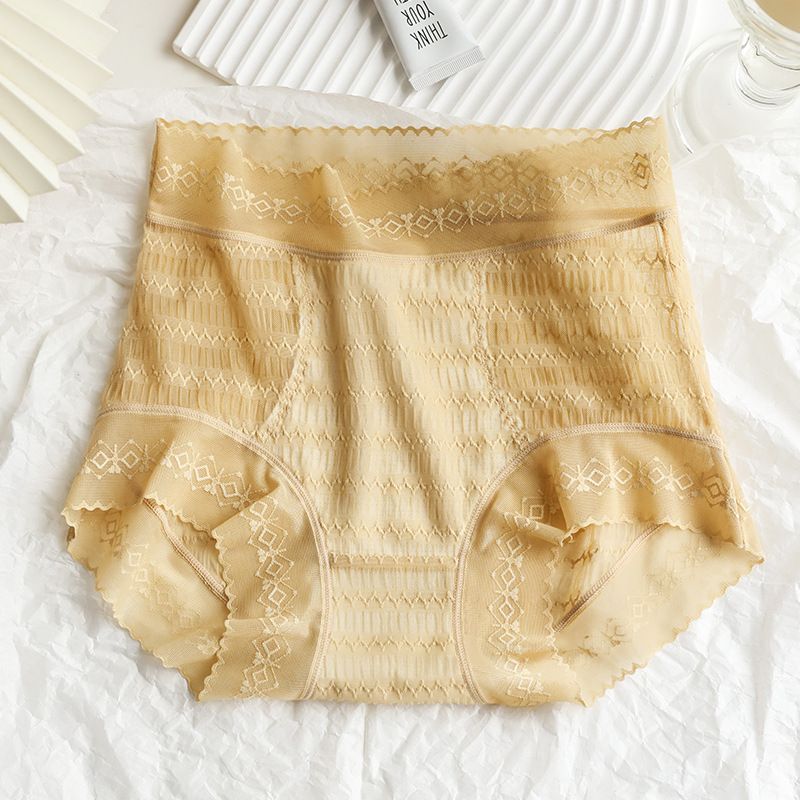 Women's Large Size High Waist Lace Panties-11