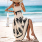 Women’s Summer Print Sleeveless Flowy Long Dress-2
