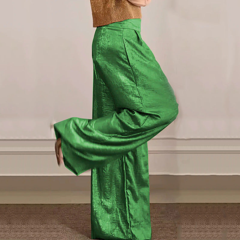🔥Summer Sale 49% OFF🔥Women's Casual Short-Sleeve Top & Wide-Leg Pants Two-Piece Suit-7