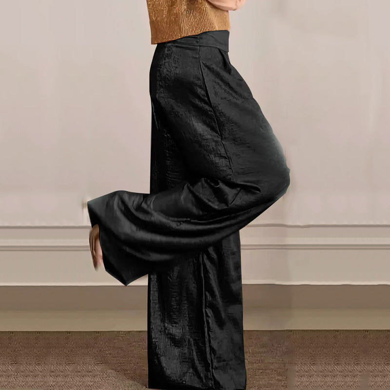 🔥Summer Sale 49% OFF🔥Women's Casual Short-Sleeve Top & Wide-Leg Pants Two-Piece Suit-6
