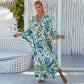 Casual Flowing V-Neck Long Swimsuit Cover Ups-5