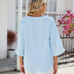 Women's Summer Short Sleeve V-Neck Top-2